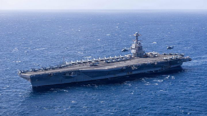 El portaviones más grande del mundo con aguas negras