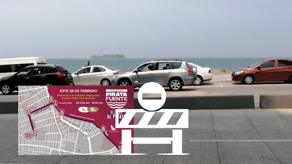 Los 4 cierres viales este sábado 28 de febrero en Veracruz y Boca del Río por la Carrera Pirata Fuente