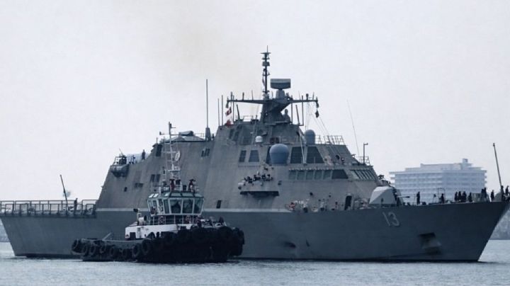 Buque antinarcóticos de la armada de EU arriba al puerto de Veracruz