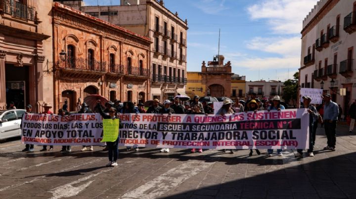 Paro en Zacatecas: maestros exigen pago de adeudos a las autoridades