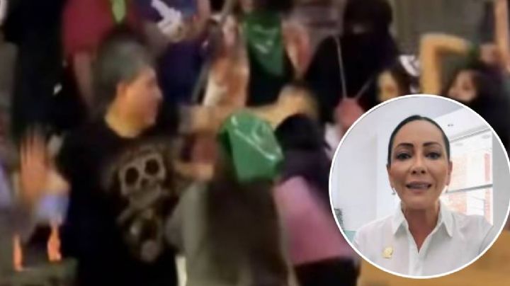 Son extranjeros los hombres que golpearon a mujeres el 8M en Guanajuato capital