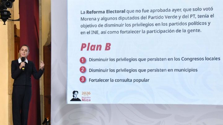 Plan B de la reforma electoral: Claudia Sheinbaum explica en qué consiste
