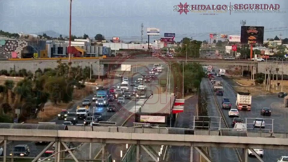 Mientras que la carretera México-Pachuca y el Boulevard Colosio registran los puntos más altos de congestión hacia el centro, rutas como Pachuca-Sahagún mantienen un avance moderado