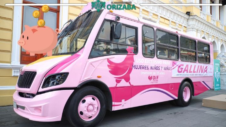 Gallina: estos son los nuevos autobuses gratis exclusivos para mujeres en Orizaba