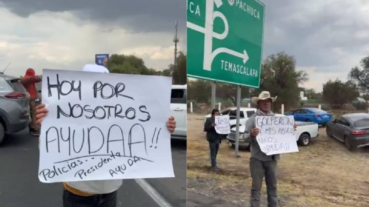 Tráfico detenido en la México–Pachuca por protesta a la altura de Tepojaco