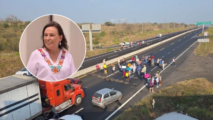 Rocío Nahle destraba bloqueo en la Veracruz-Xalapa; logran acuerdo con habitantes de San Julián