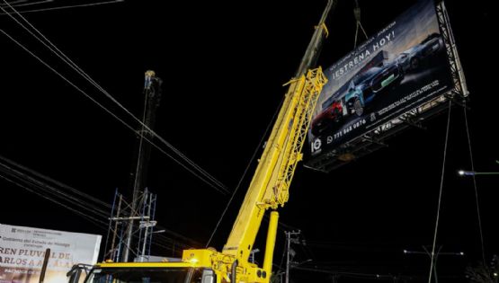 Operativo de orden legal en publicidad: Obras Públicas supervisa estructuras publicitarias en Pachuca