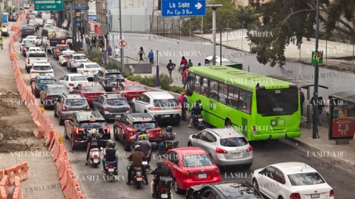 Obras colapsan Tlalpan y San Antonio Abad