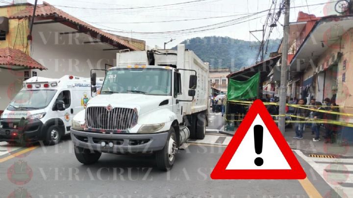 Camión de basura de Orizaba atropella y mata a ciclista; detienen a chofer
