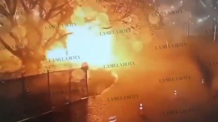 Video del momento exacto del inicio del fuego en la refinería de Dos Bocas