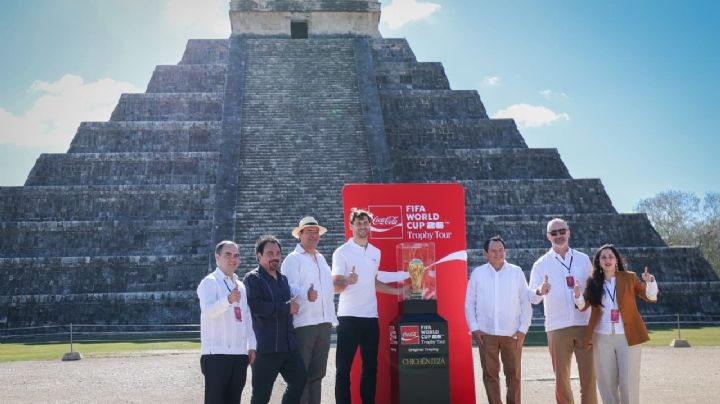 Copa del Mundo llega a Chichén Itzá con Díaz Mena