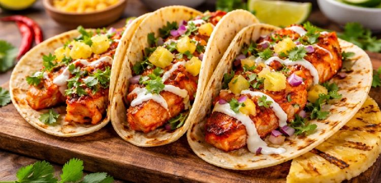 Foto descriptiva de: ¿Cómo cocinar unos tacos de pescado al pastor con una receta fácil, rápida y sencilla?