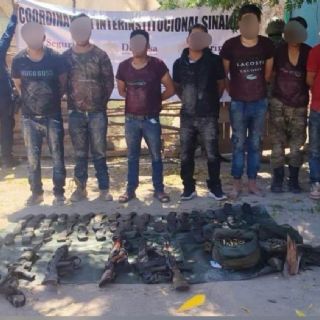 Rescatan a menor privado de la libertad en Sinaloa; detienen a 8 secuestradores y aseguran arsenal