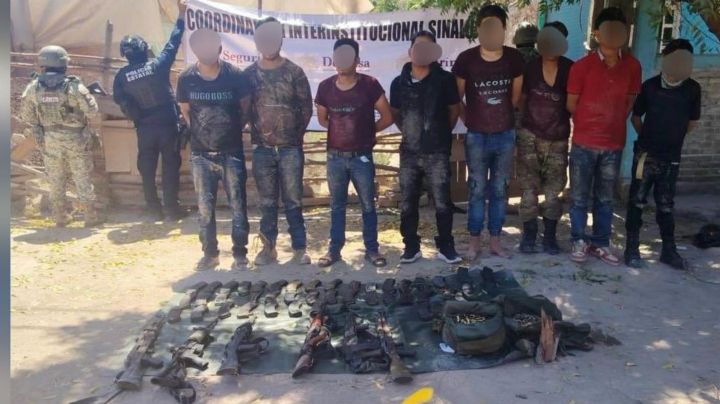 Rescatan a menor privado de la libertad en Sinaloa; detienen a 8 secuestradores y aseguran arsenal
