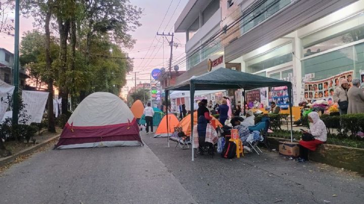 Plantón de madres buscadoras en Xalapa: protesta de colectivos cumple 24 horas