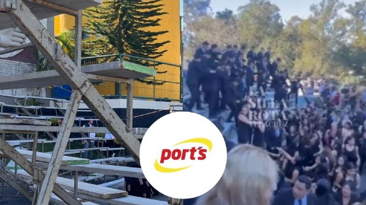 Tras colapso de tarima en foto de graduación de la UV, Port's se responsabiliza y emite comunicado