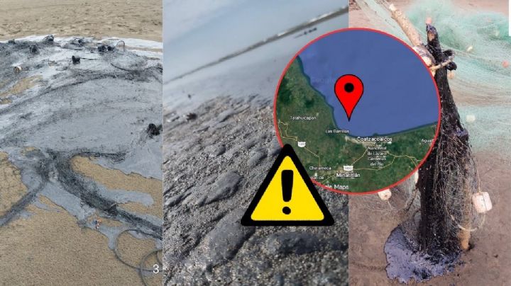 Derrame de hidrocarburo al sur de Veracruz: los 3 municipios y sus playas afectadas