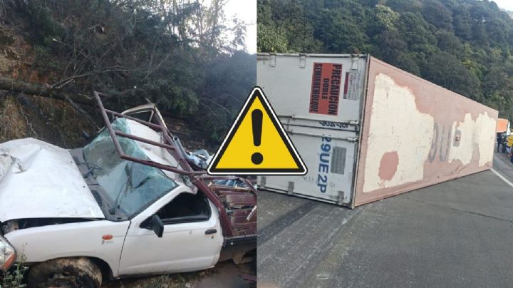 Dos accidentes en autopista Puebla - Orizaba dejan tráfico vehicular hoy 4 de marzo