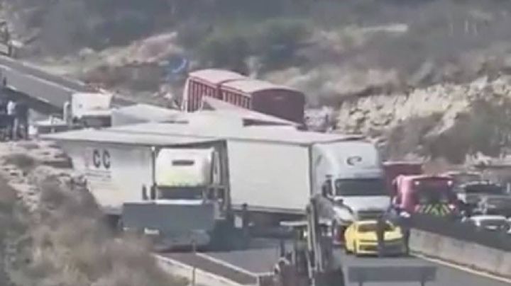 Accidente múltiple en el Arco Norte provoca cierre en el tramo Querétaro–Tula | VIDEO