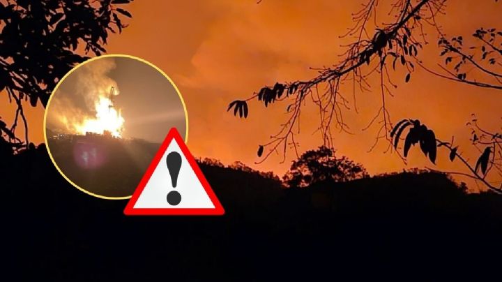 Fuerte incendio en pozo petrolero de Las Choapas; lo que sabemos