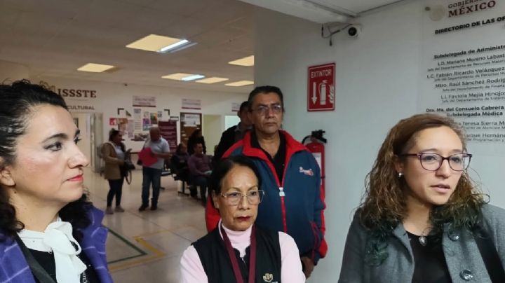 Con manifestación, trabajadores del ISSSTE piden destitución de subdelegada en Hidalgo