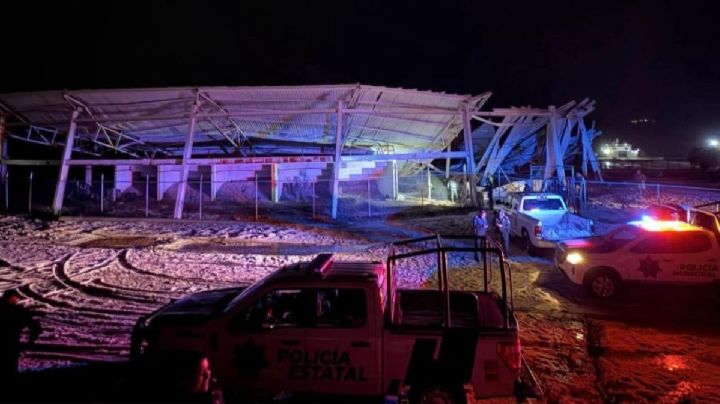 Granizada colapsa techo de lienzo charro en Hidalgo; asistentes y caballos resultan lesionados