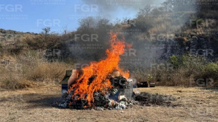 Incinera FGR más de 300 kilos de droga en León