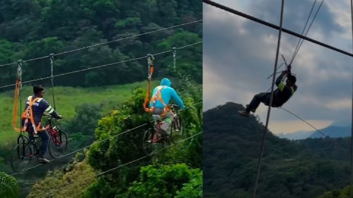 Bicicletas y columpios al vacío, nuevos atractivos turísticos extremos que construyen en Ixtaczoquitlán