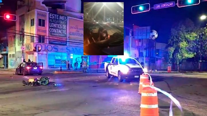 Conductora ebria atropella y mata a repartidor de DiDi en Celaya