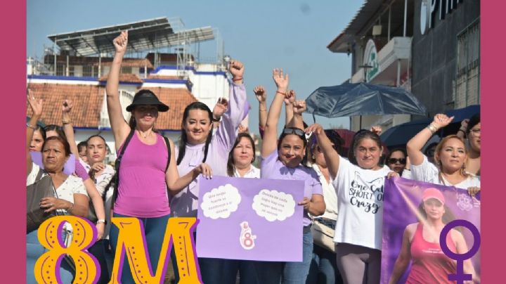 San Andrés Tuxtla conmemora el 8M con caminata “Unidos por ellas”