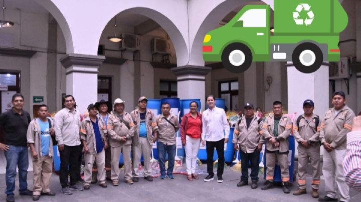Ayuntamiento de San Andrés entrega equipo de trabajo a personal de Limpia Pública