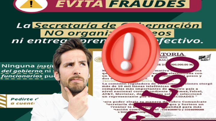Gobernación alerta por fraudes a su nombre, advierte sobre falsos sorteos y premios