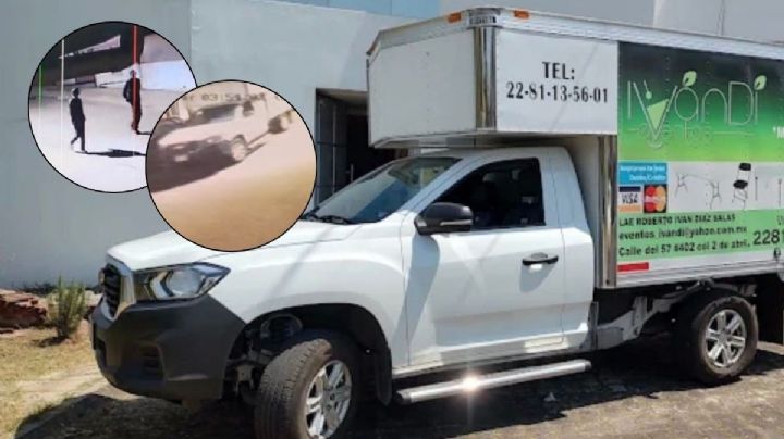 VIDEO: Así fue el robo de camioneta Ivandi Eventos en Camino Antiguo a las Ánimas en Xalapa