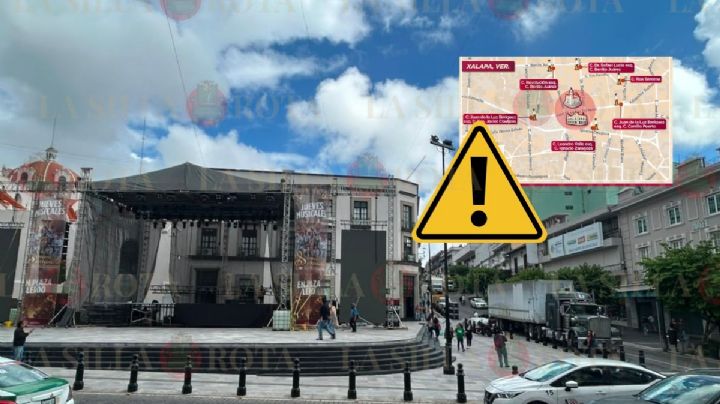 Estos son los 6 cortes viales en el centro de Xalapa por concierto de la Sonora Santanera