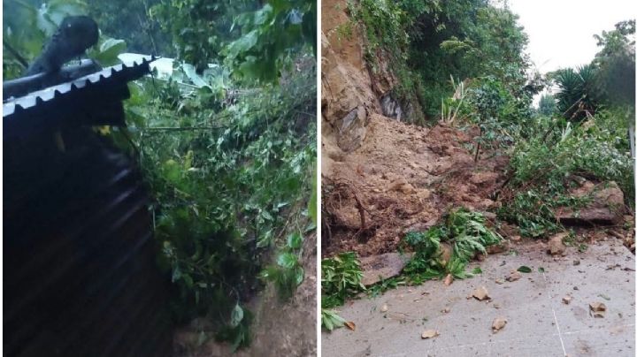 VIDEO: Lluvias causan derrumbes en la Sierra de Zongolica; carreteras y casas afectadas
