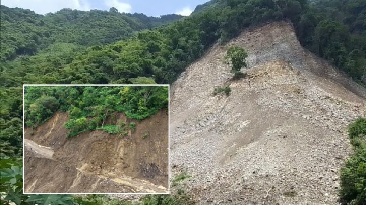 Derrumbe en Ilamatlán obliga a evacuar familias; se mantiene riesgo de nuevos deslaves