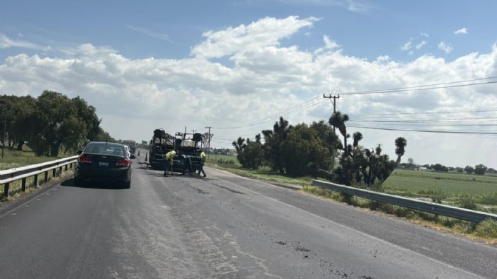 Tráfico pesado en este kilómetro de la México-Pachuca por obras; aquí el punto