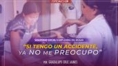 Foto ilustrativa de la nota titulada ''Si tengo un accidente, ya no me preocupo'', celebra beneficiaria