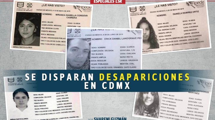 Desapariciones al alza en la CDMX; Bryan, Karen y Jorge, algunos de ellos