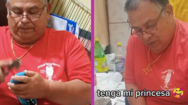 Video TikTok: Papá hace tenis personalizados para su hija