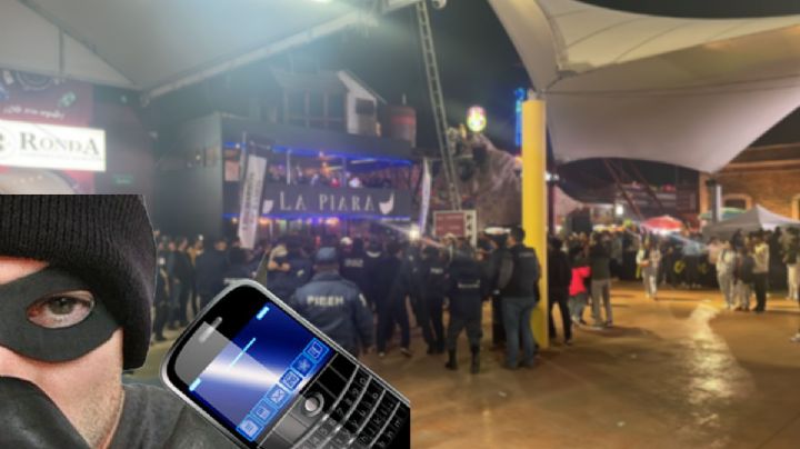 VIDEO | Robo masivo de celulares y carteras en feria de Pachuca; hay detenidos