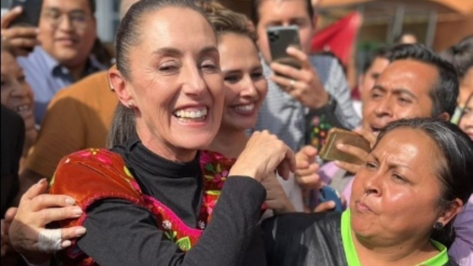 Claudia Sheinbaum agradeció las muestras de apoyo recibidas por simpatizantes de Moreno de Guanajuato a su llegada al Aeropuerto Internacional del Bajío.