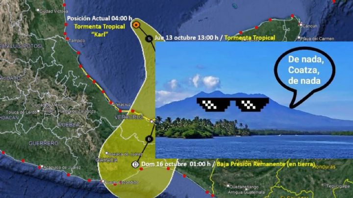 No son los ovnis; cerro San Martín protege a Coatza de tormenta Karl