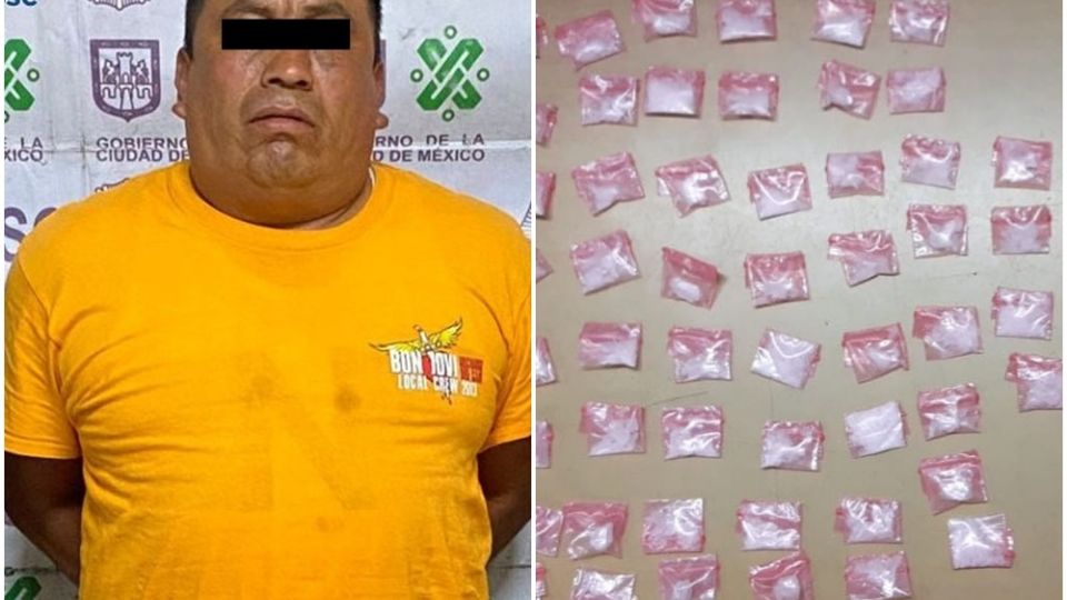 'El Choques' fue detenido por elementos de la SSC en calles de la colonia Morelos.