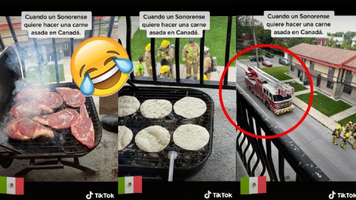 ¡Que vengan los bomberos! Mexicano "arma" carnita asada en Canadá y esto sucedió