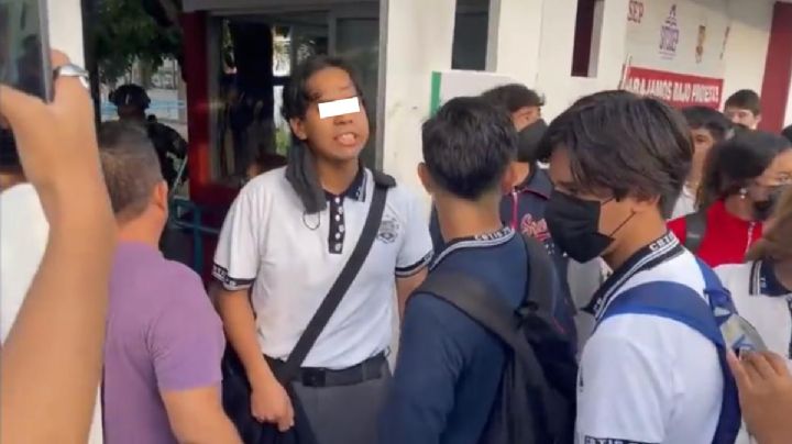 VIDEO: Protestan alumnos de CBTis 79 en Boca del Río por discriminación