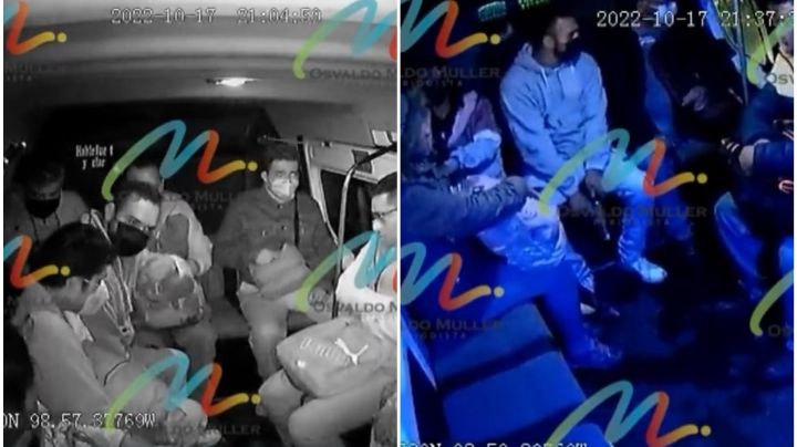 VIDEO: A punta de pistola, ladrón asalta dos combis en la misma noche en Ecatepec