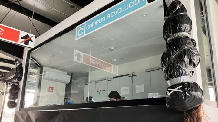 Día de Muertos: Cablebús decora estación con "cuerpos" colgados