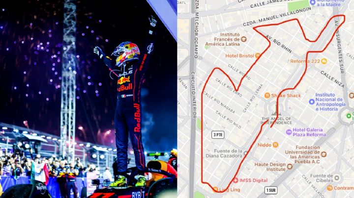 Así sería el circuito callejero en Reforma para favorecer a Checo en el Gran Premio de México