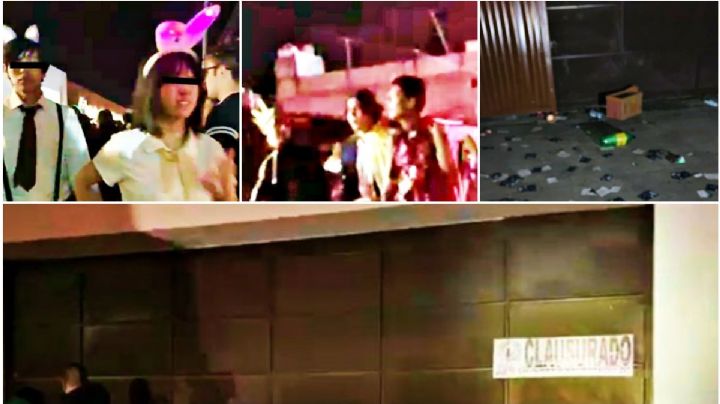Realizan “Halloween party” ilegal en la Reforma y clausuran salón de eventos | VIDEO